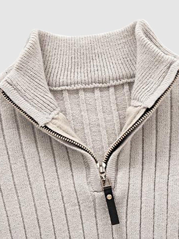 Reed | Men's Half-Zip Ribbed Sweater