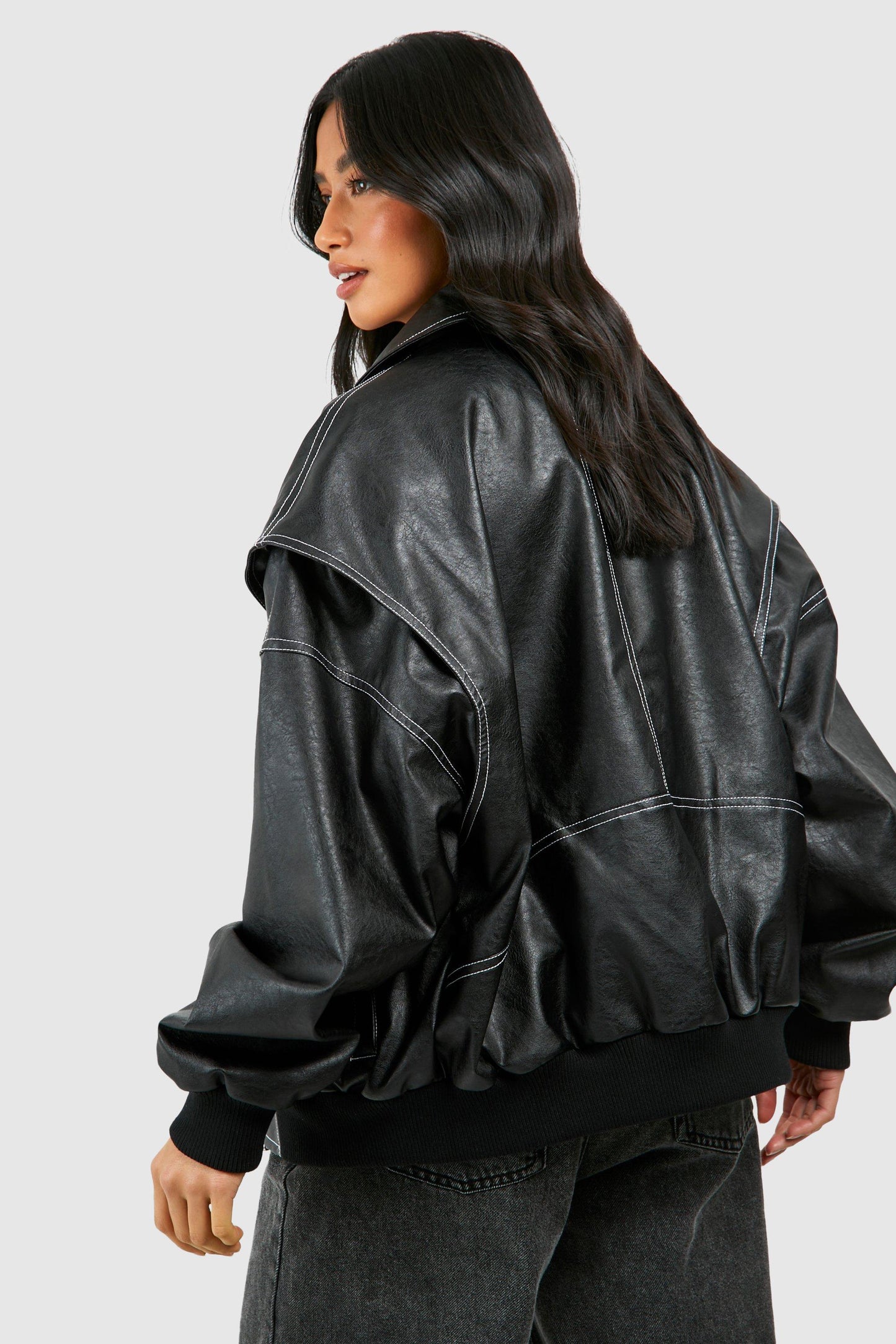 Ariadna® | Leather bomber jacket