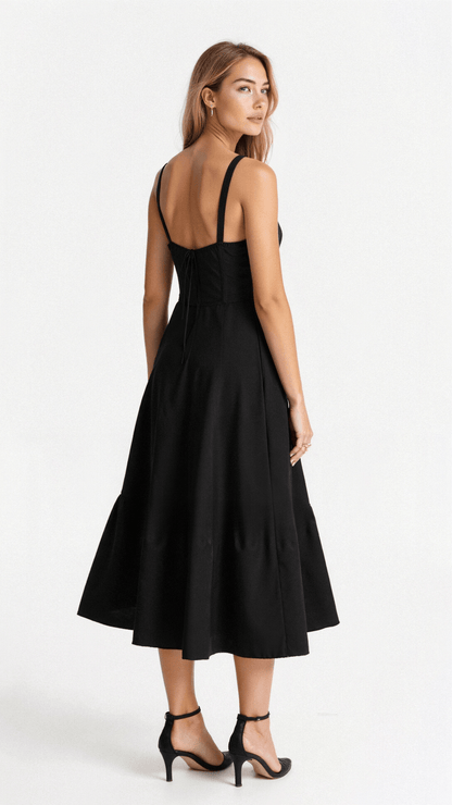 Margaret | Corset Midi Dress - Elegant, figure-flattering style
