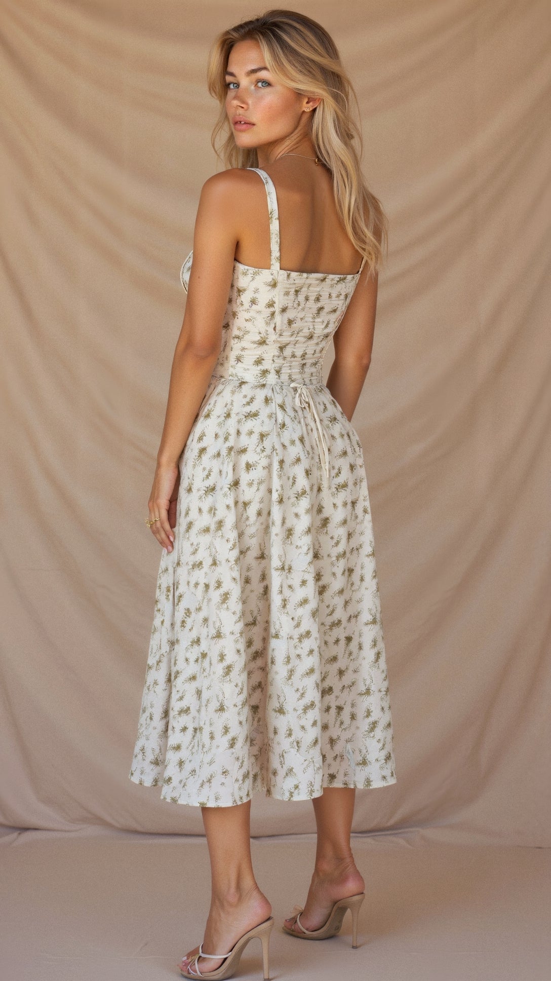 Margaret | Corset Midi Dress - Elegant, figure-flattering style