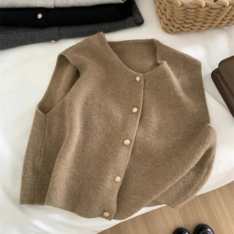Marlene | Women's Button-Front Knit Sweater Vest