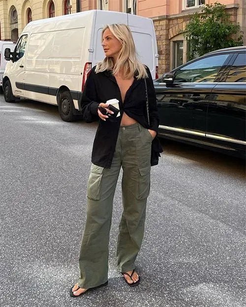 Bárbara® | Elegant Cargo Trousers In A Straight-Leg Cut