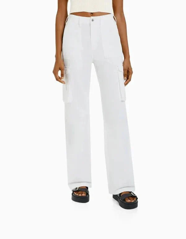 Bárbara® | Elegant Cargo Trousers In A Straight-Leg Cut