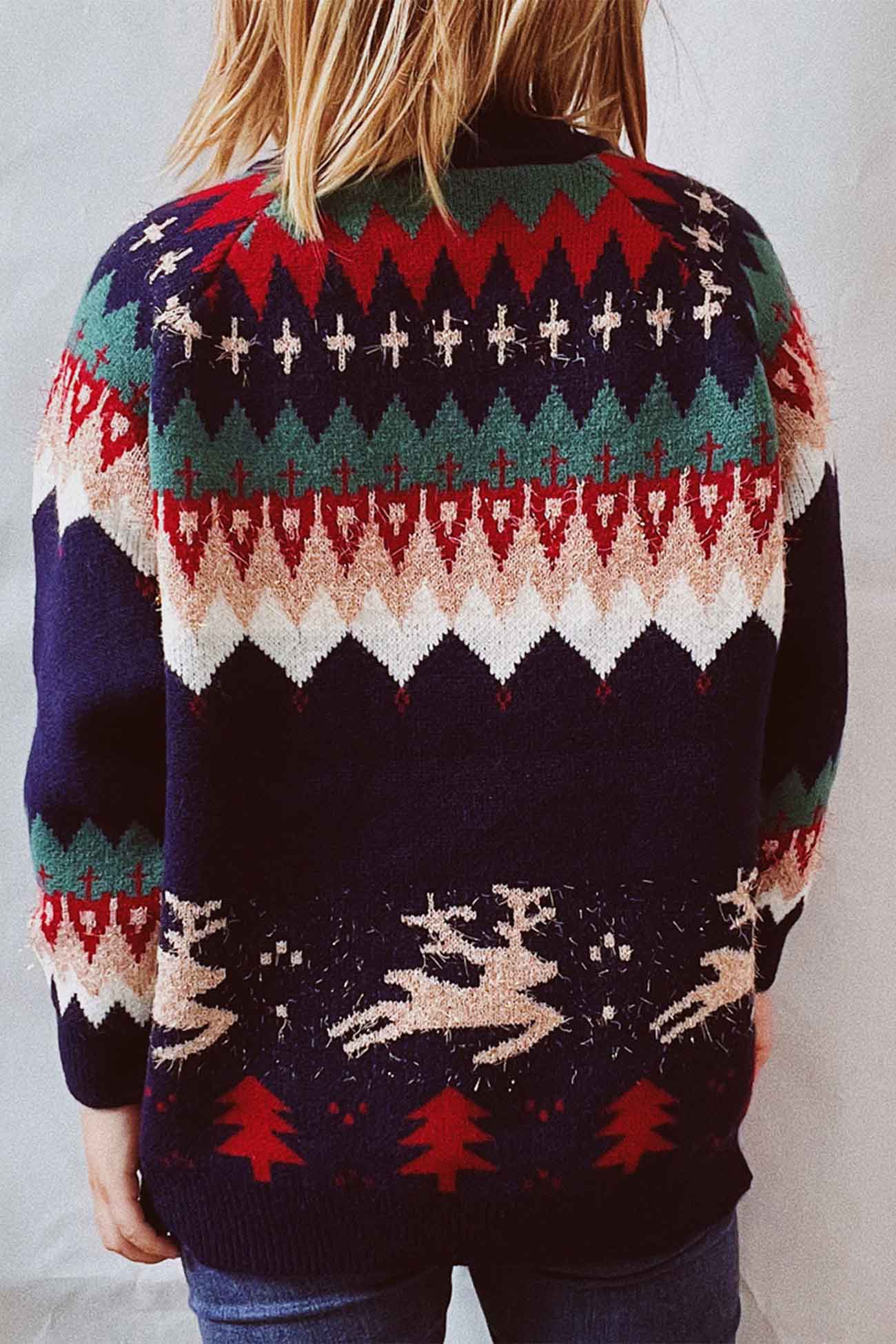 Alicia® | Drop Shoulder Crew Neck Long Sleeve Sweater