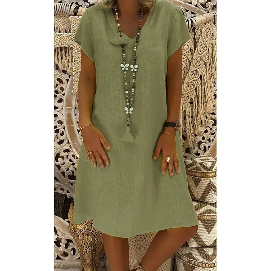 Diana® | Casual, Loose Cotton Dress