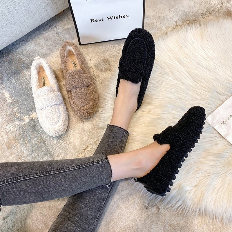 Begoña | Fluffy slippers with soft soles