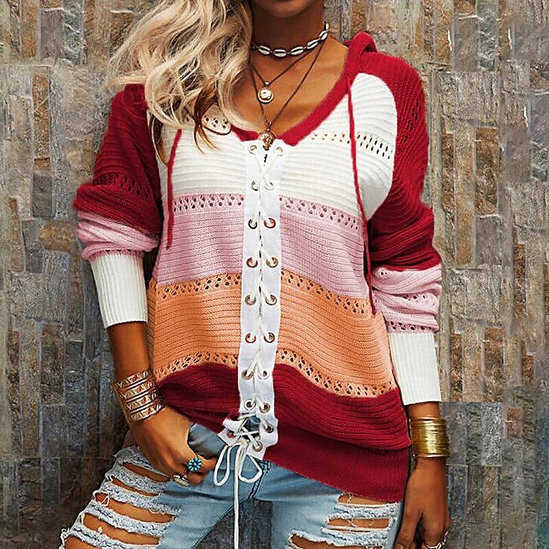 Alba | Women's hoodie with lace