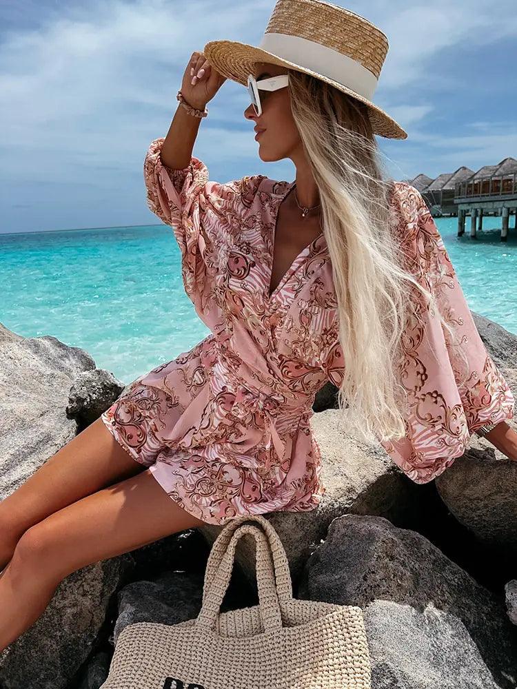 Ariana | Women's Printed Bohemian Style Jumpsuit