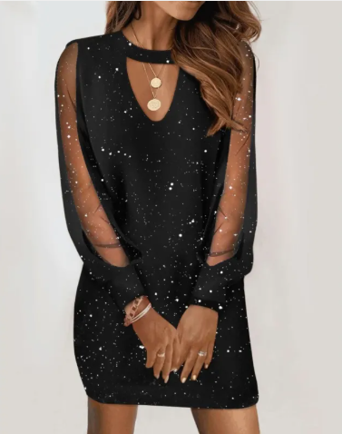 Cassandra® | Lace dress with straps and floral print