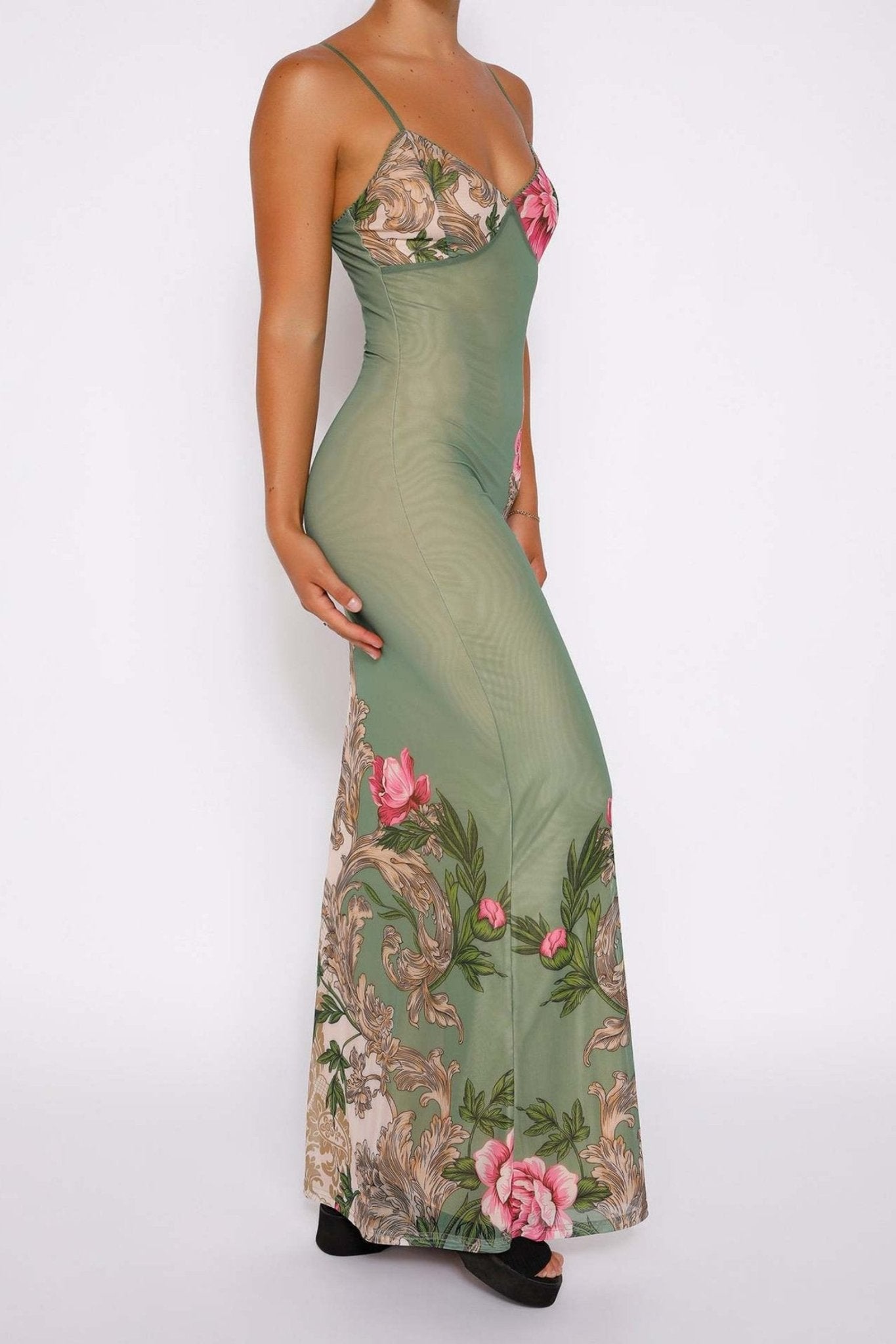 Araceli® | Printed, Figure-Hugging Maxi Slip