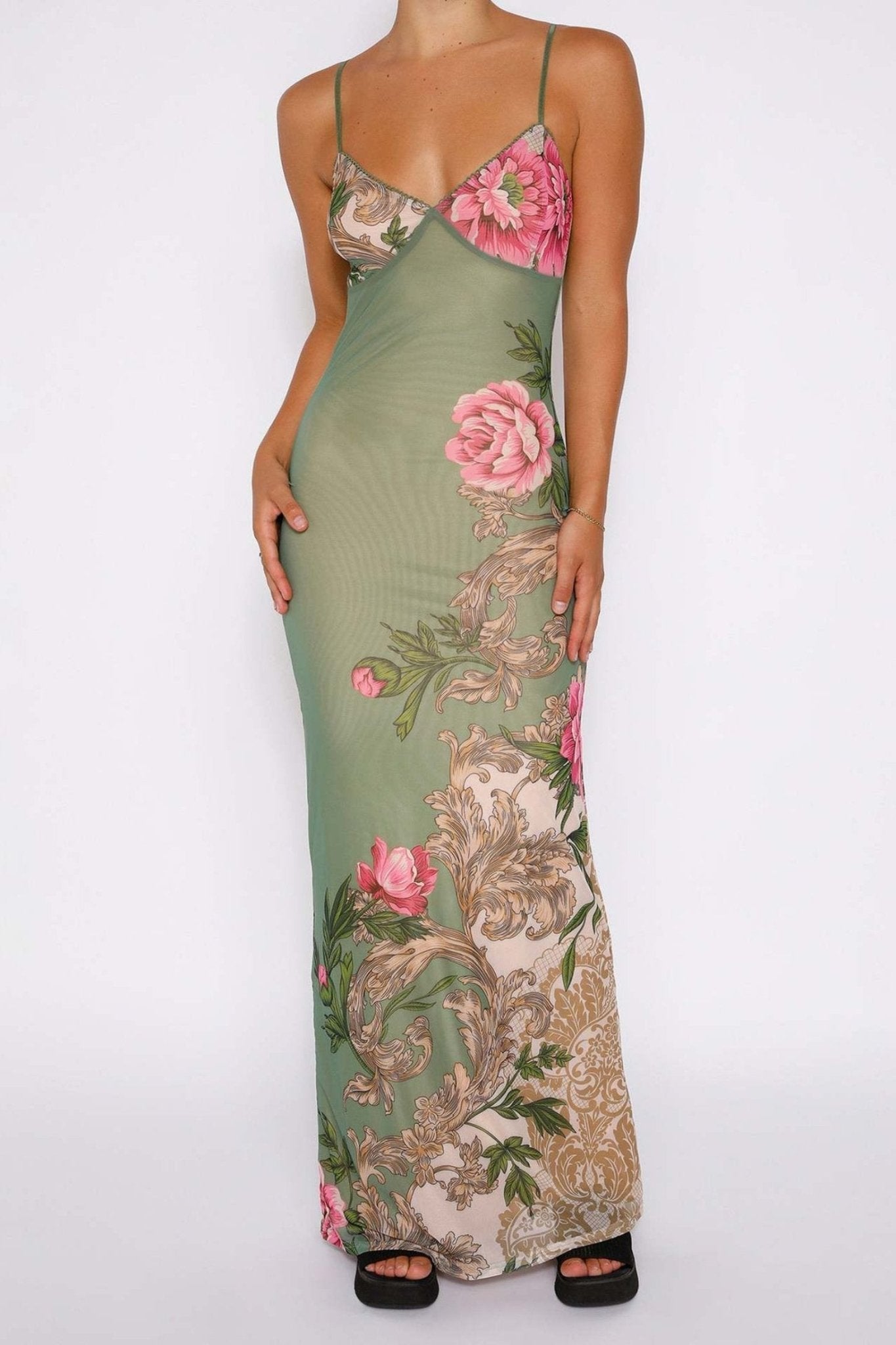 Araceli® | Printed, Figure-Hugging Maxi Slip