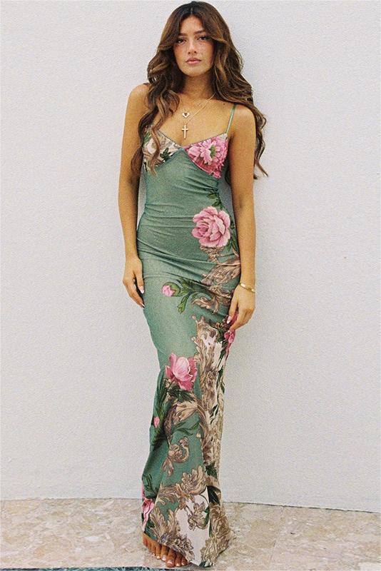 Araceli® | Printed, Figure-Hugging Maxi Slip