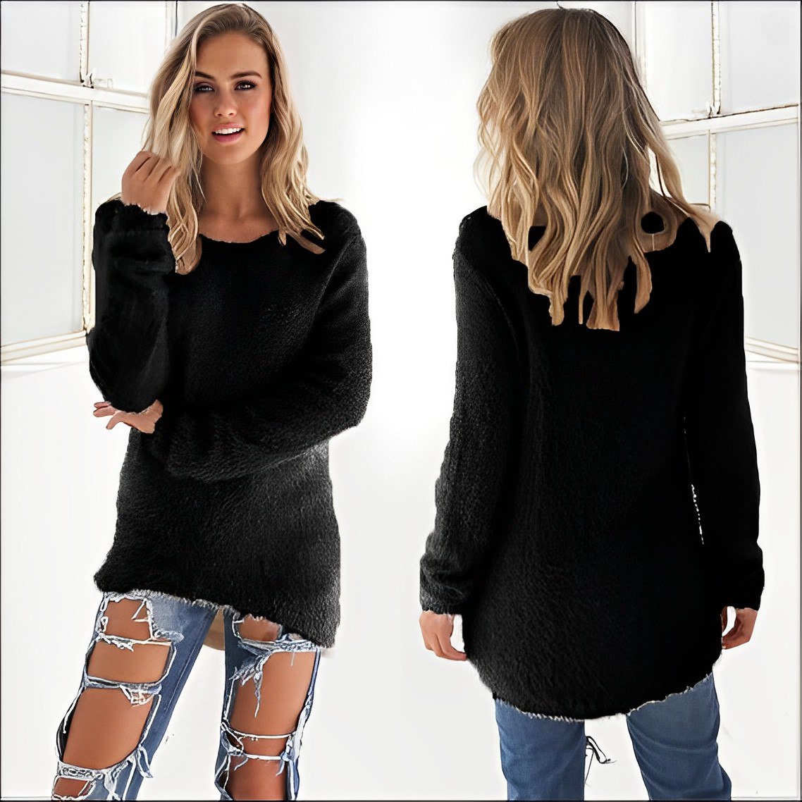Carolina® | 2023 Casual Long Sleeve O Neck Sweater