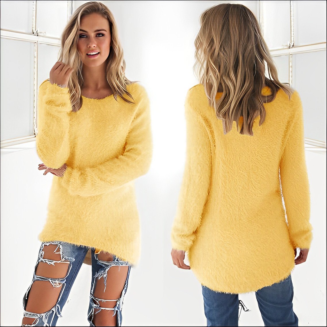 Carolina® | 2023 Casual Long Sleeve O Neck Sweater