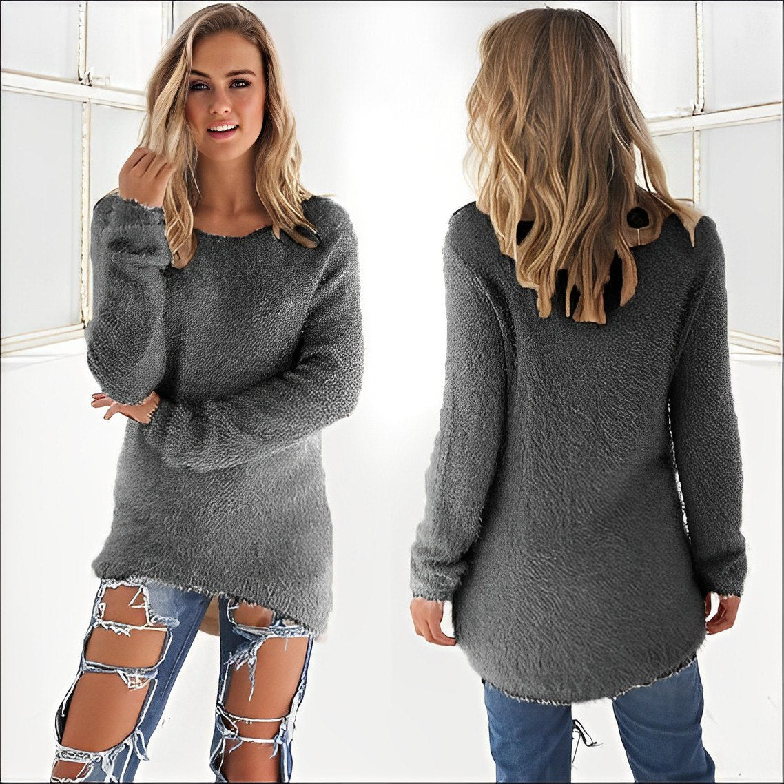 Carolina® | 2023 Casual Long Sleeve O Neck Sweater