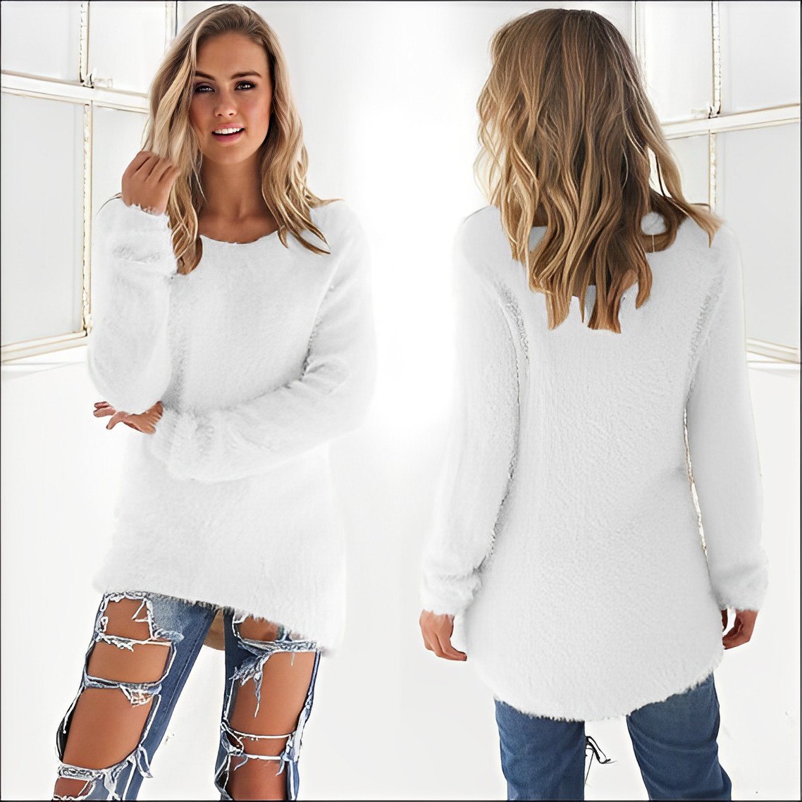 Carolina® | 2023 Casual Long Sleeve O Neck Sweater