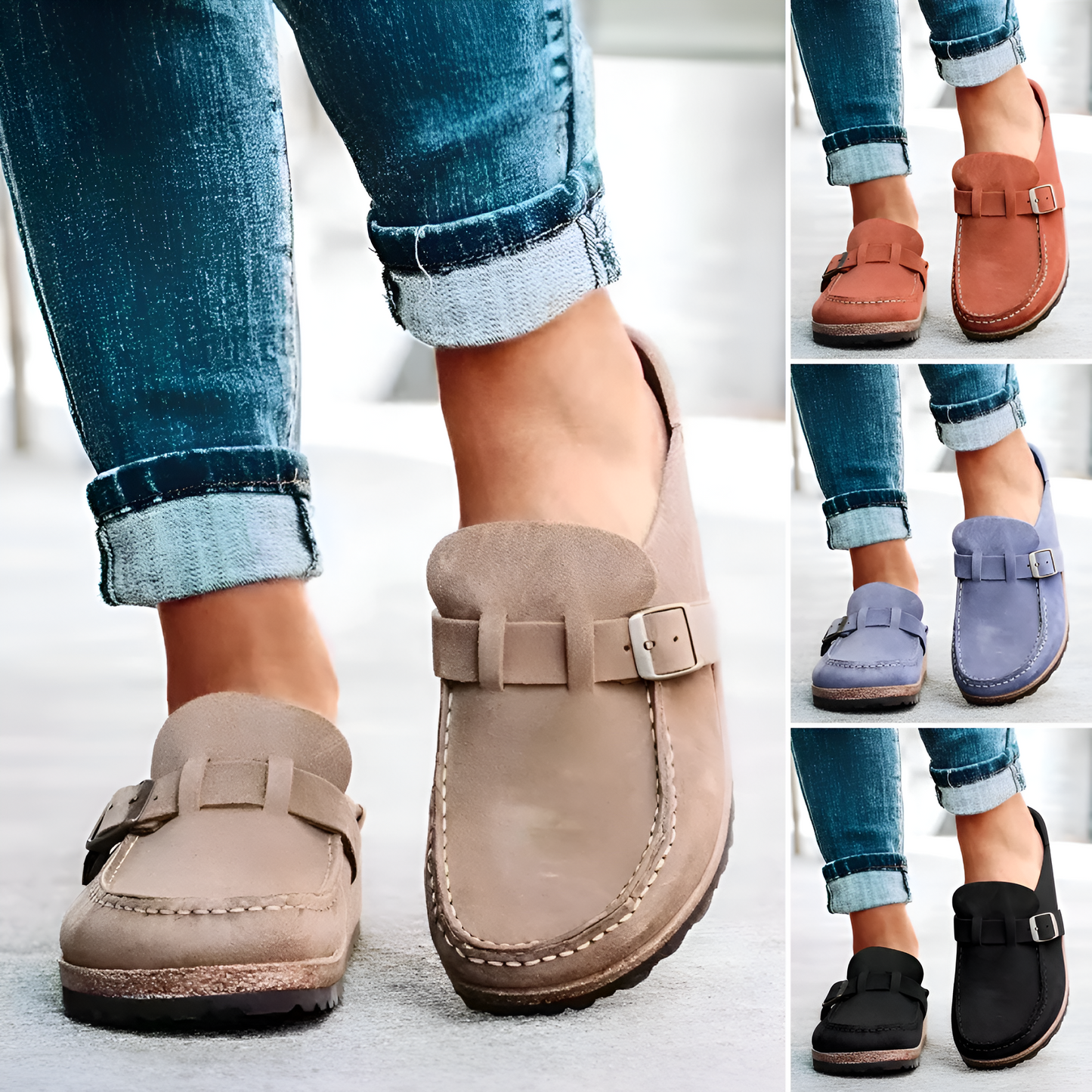 Elena® | Orthopedic moccasin sandals