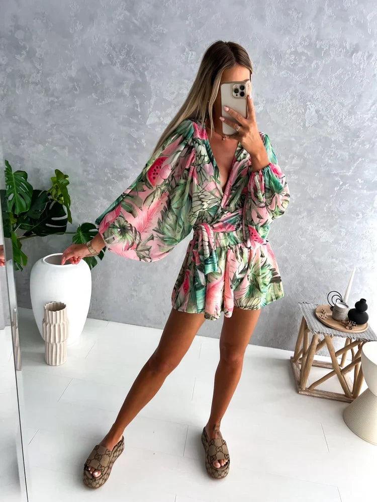 Ariana | Women's Printed Bohemian Style Jumpsuit