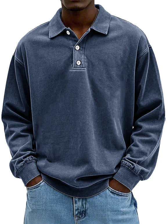 Maxime | Stylish Long-Sleeved Polo Shirt
