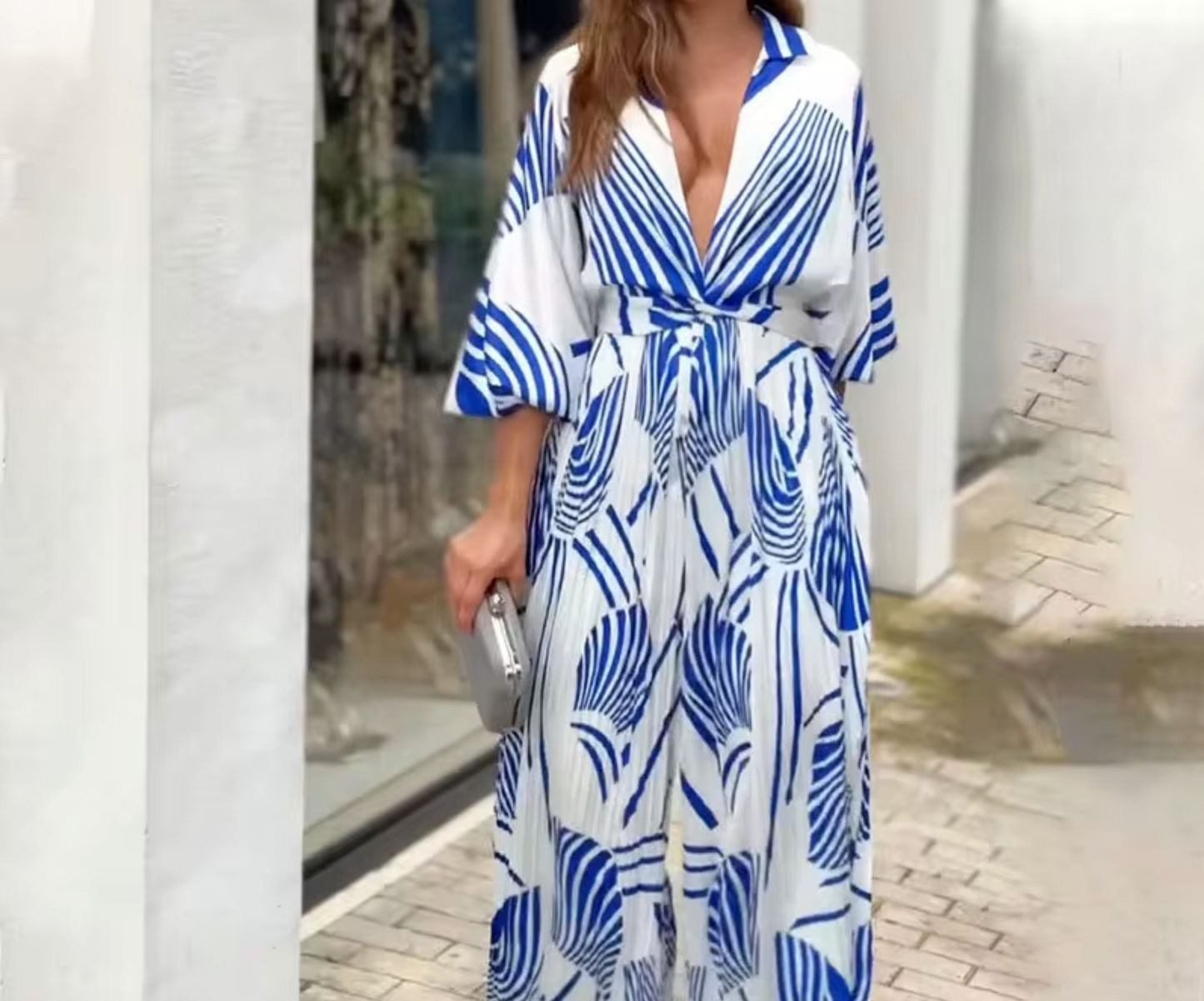 Ashley® | Wide leg jumpsuit with pattern print