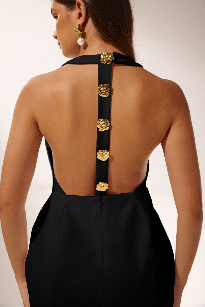 Catalina® | Backless Halterneck Mini Dress Rebecca