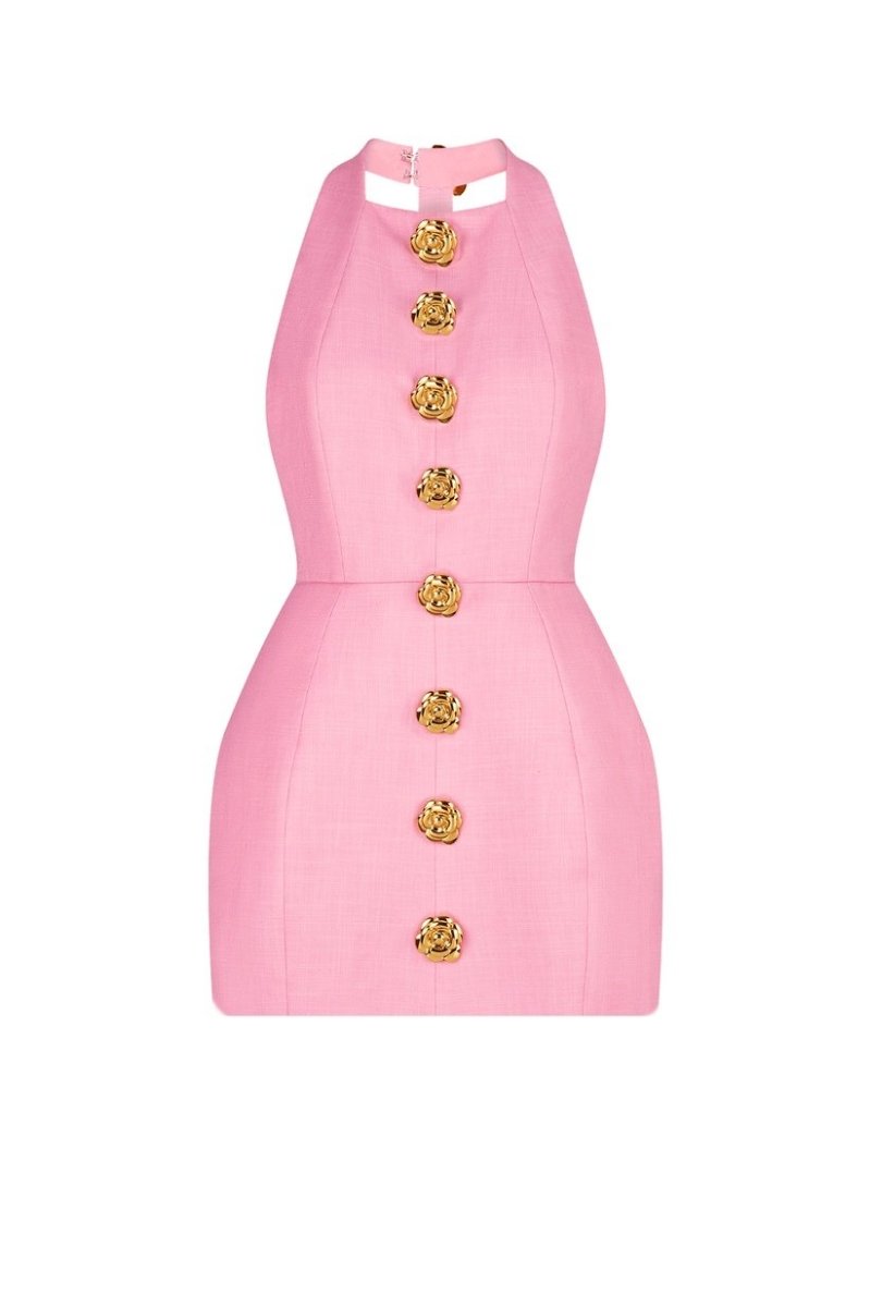 Catalina® | Backless Halterneck Mini Dress Rebecca