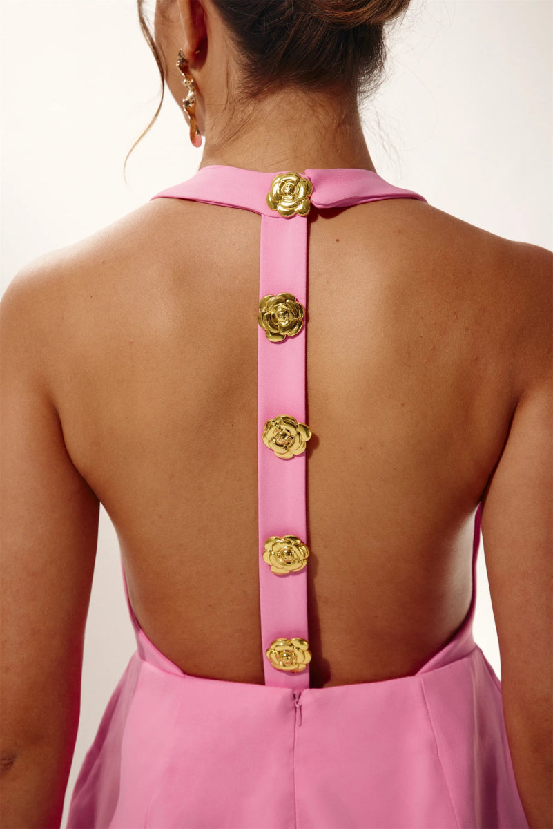 Catalina® | Backless Halterneck Mini Dress Rebecca