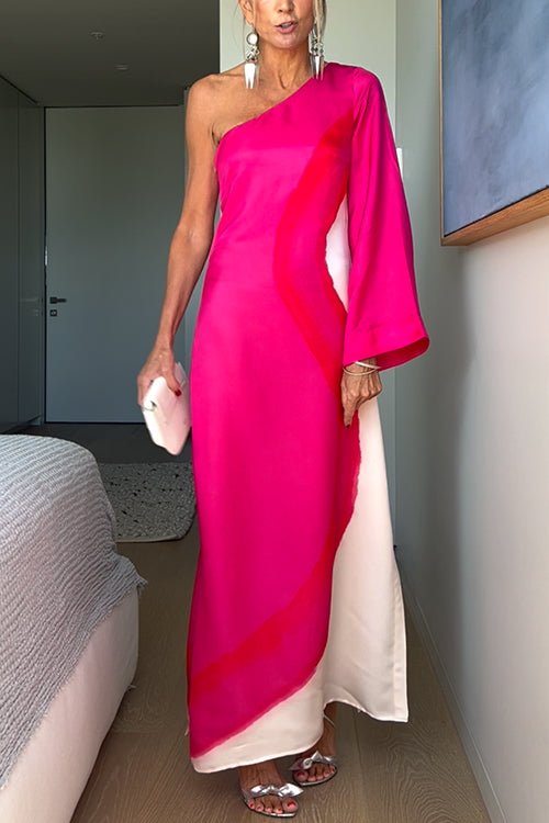 Aitana® | Stylish One-Shoulder Maxi Dress With Slit