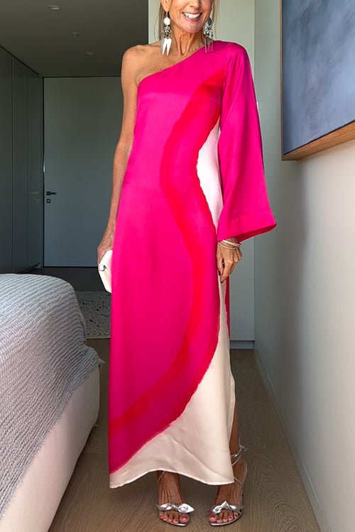Aitana® | Stylish One-Shoulder Maxi Dress With Slit