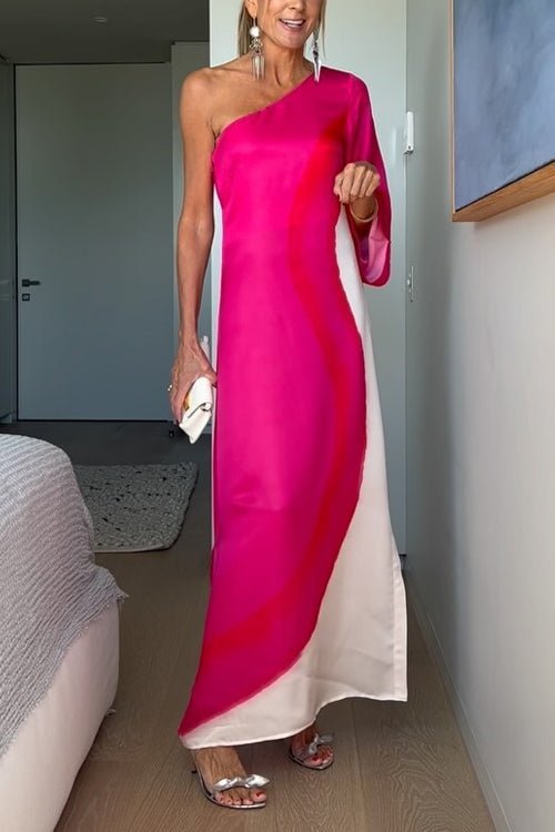 Aitana® | Stylish One-Shoulder Maxi Dress With Slit