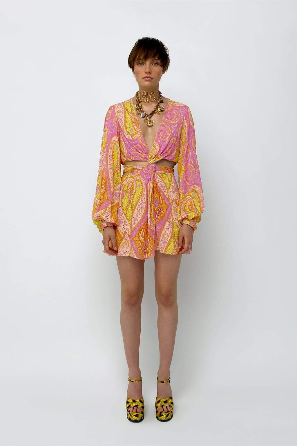 Agustina® | Mini dress with cut out button