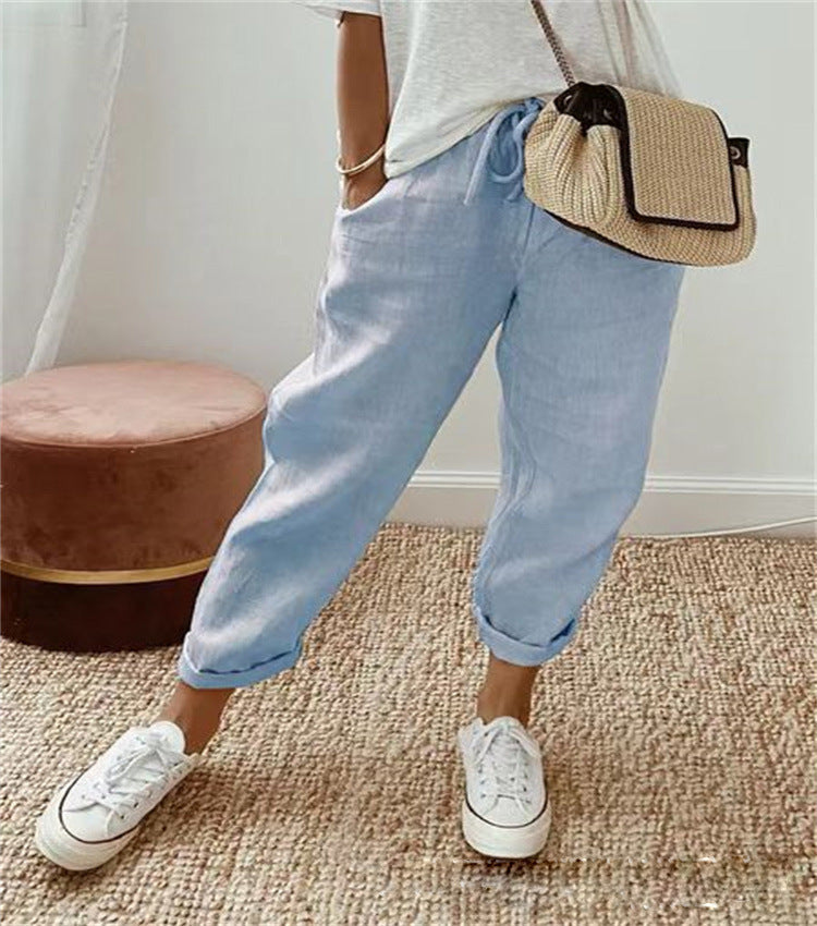 Ariadna® | Elegant trousers made of cotton and linen