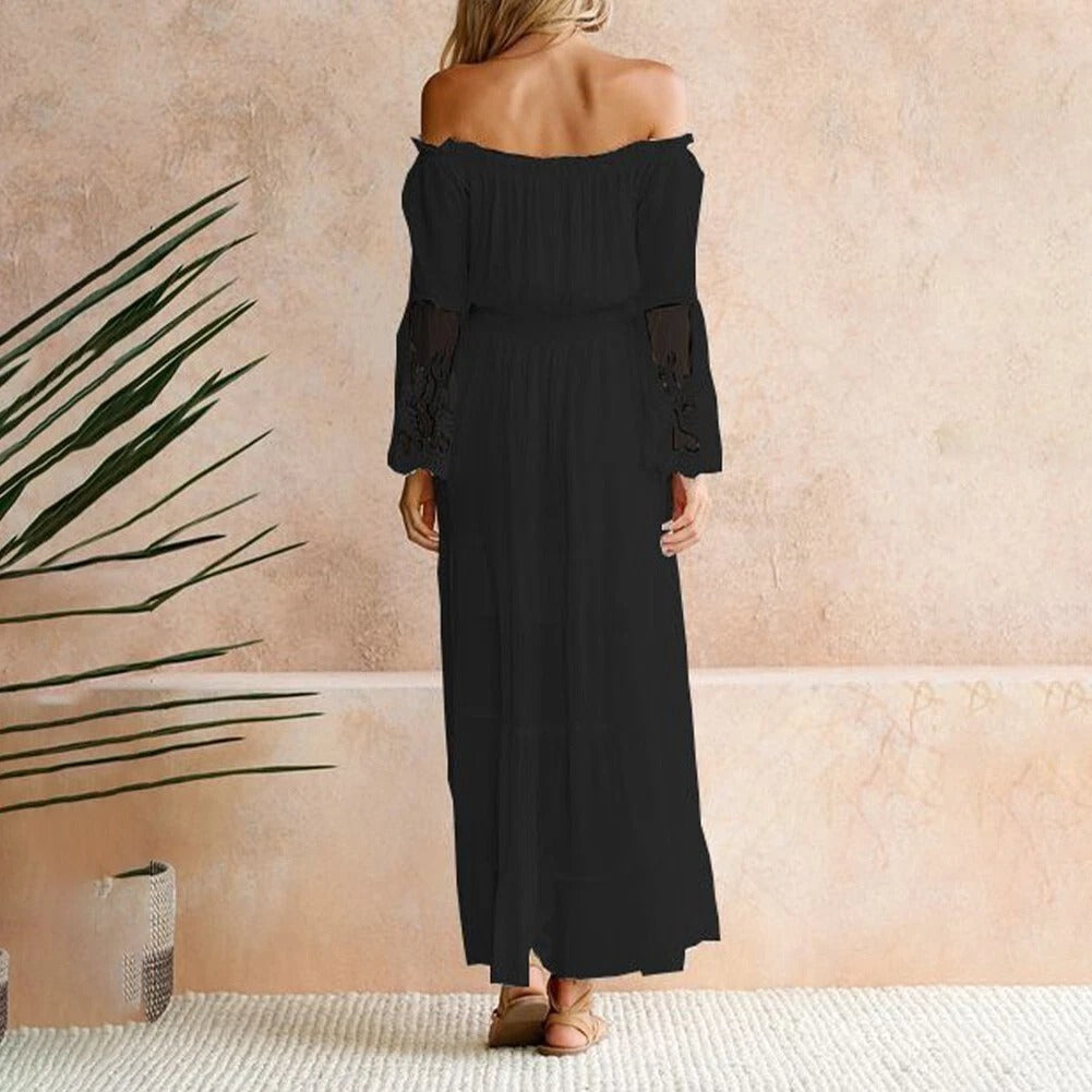 Dorothy | Ethereal Maxi Off-Shoulder Dress for Elegant Women