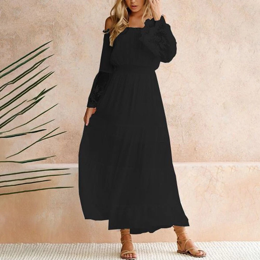 Dorothy | Ethereal Maxi Off-Shoulder Dress for Elegant Women