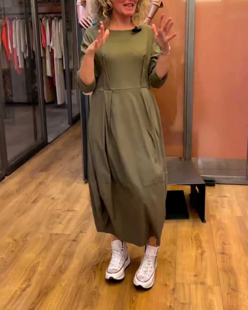 Angeline's® | Slimming dress with a round neckline