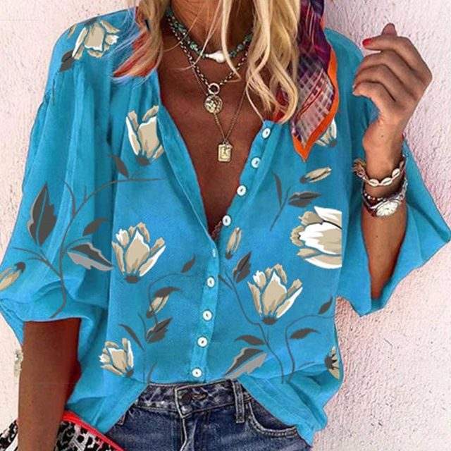 Camila® | Elegant Blouse Mit Floralem Design & Comfort