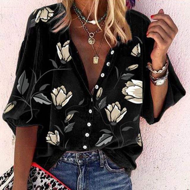 Camila® | Elegant Blouse Mit Floralem Design & Comfort
