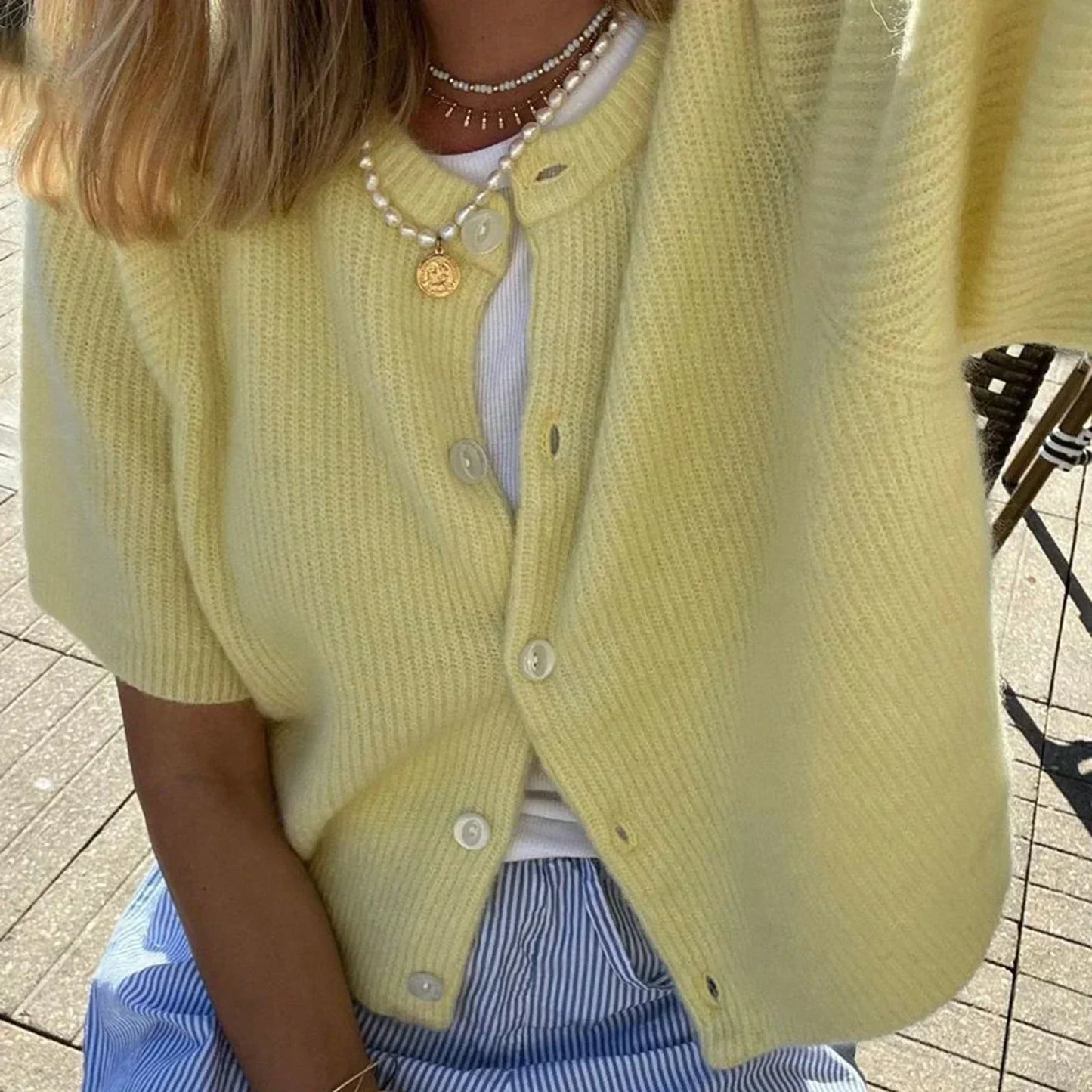 Sandra | Stylish Short Sleeve Cardigan for Women
