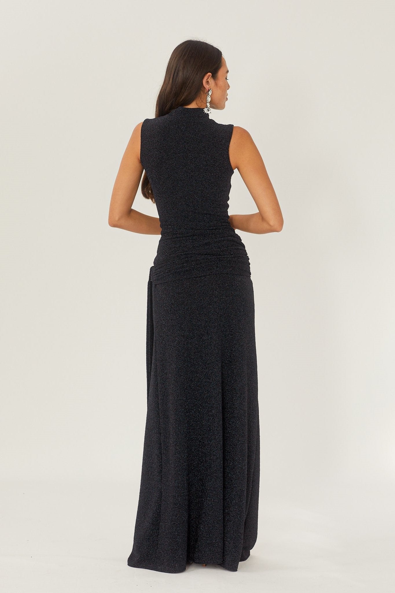 Ariana® | Maxi knit dress with metal ties