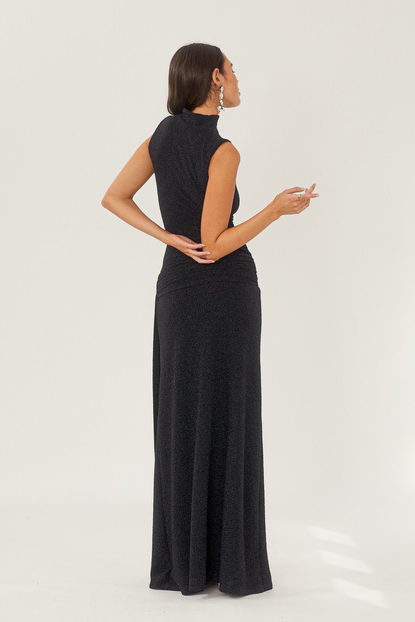Ariana® | Maxi knit dress with metal ties