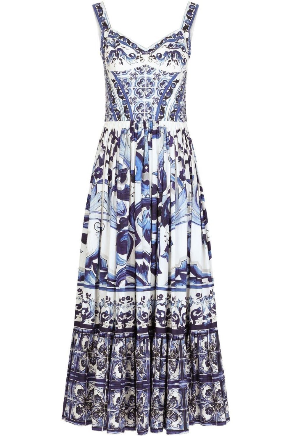 Beatriz® | Printed maxi dress with ruffle straps