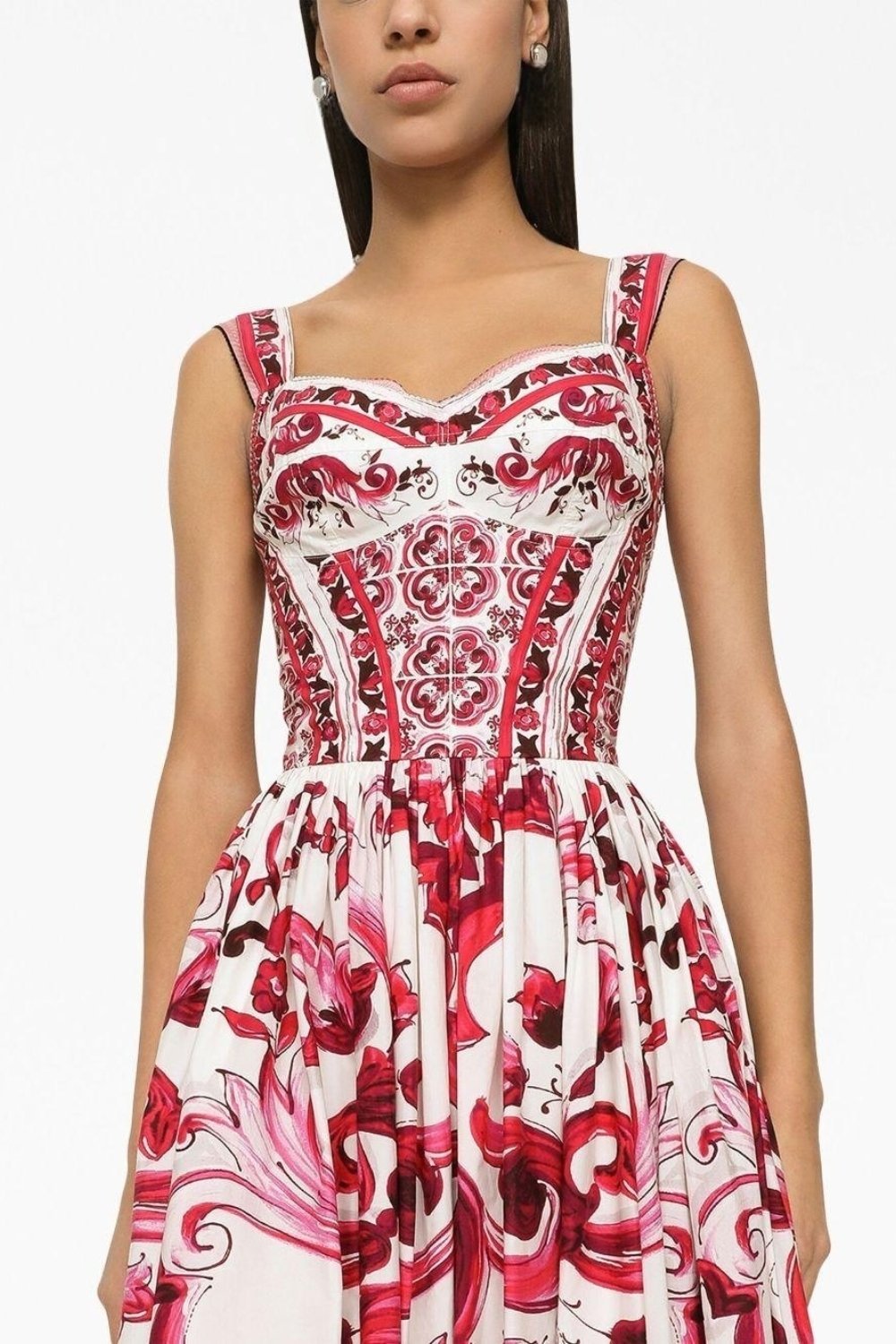 Beatriz® | Printed maxi dress with ruffle straps