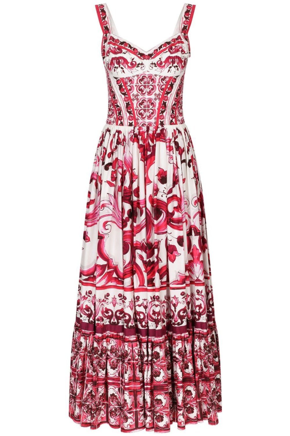 Beatriz® | Printed maxi dress with ruffle straps