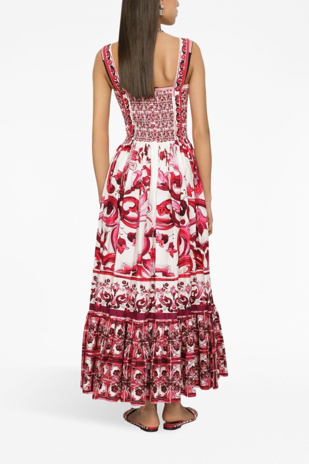 Beatriz® | Printed maxi dress with ruffle straps