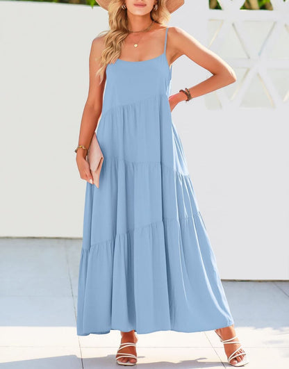Abelia® | Asymmetrical Maxi Dress For Summer