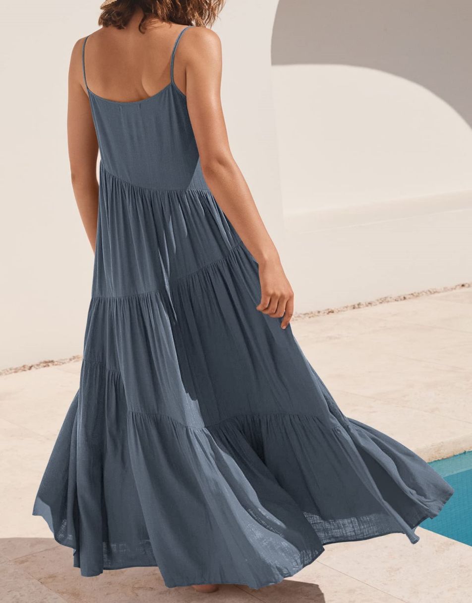 Abelia® | Asymmetrical Maxi Dress For Summer
