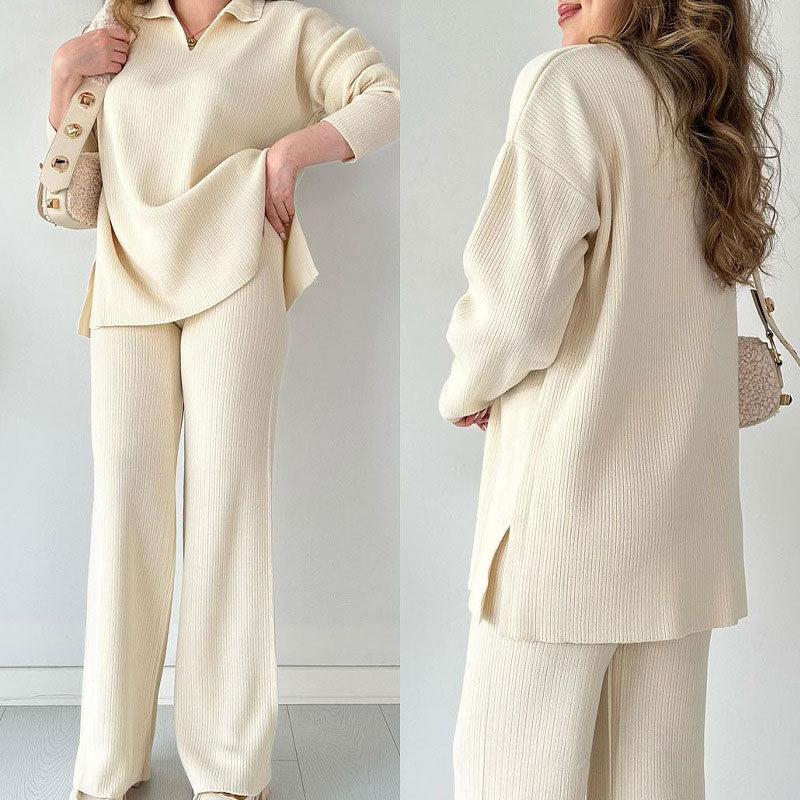 Carmen® | Casual two-piece set with V-neck and slit