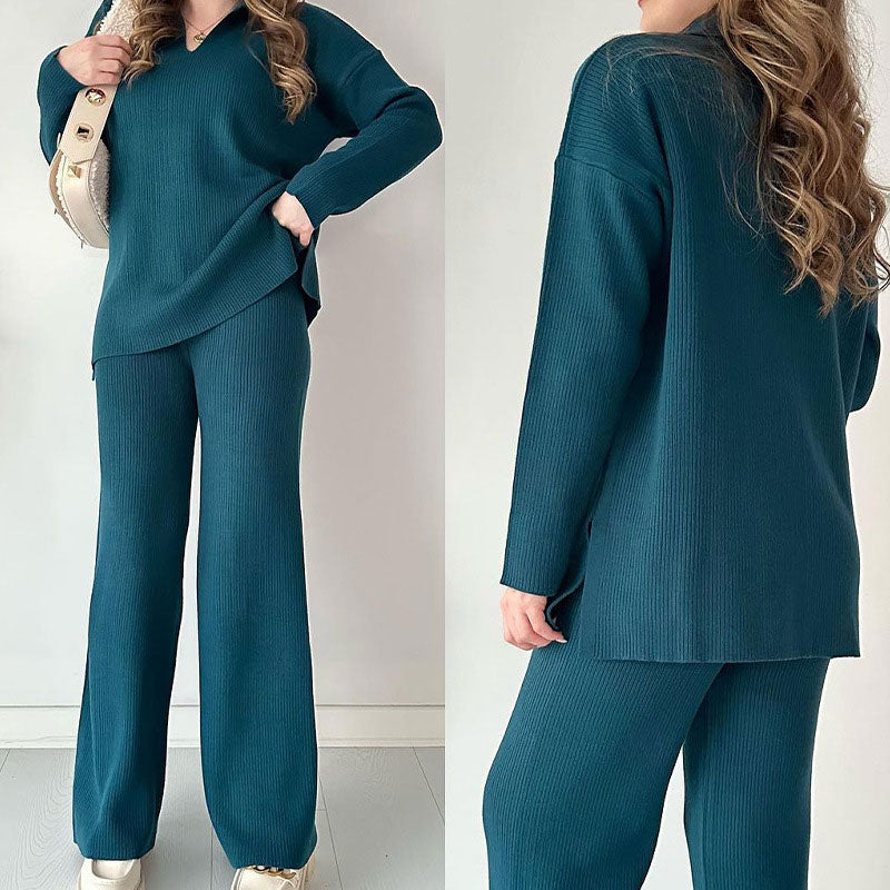 Carmen® | Casual two-piece set with V-neck and slit