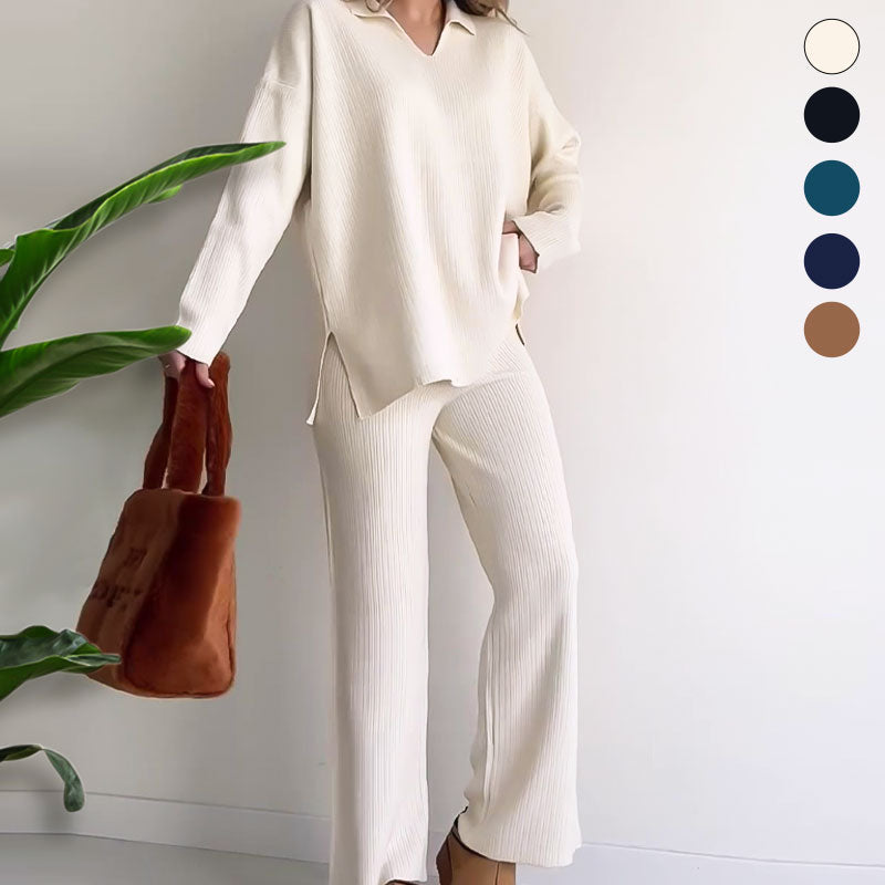 Carmen® | Casual two-piece set with V-neck and slit