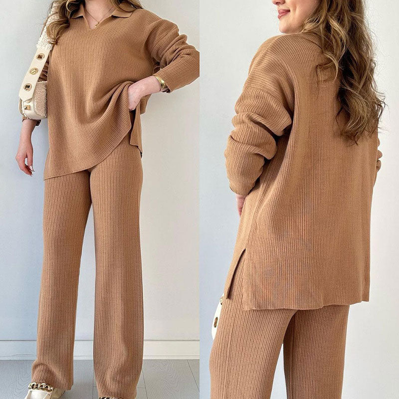 Carmen® | Casual two-piece set with V-neck and slit